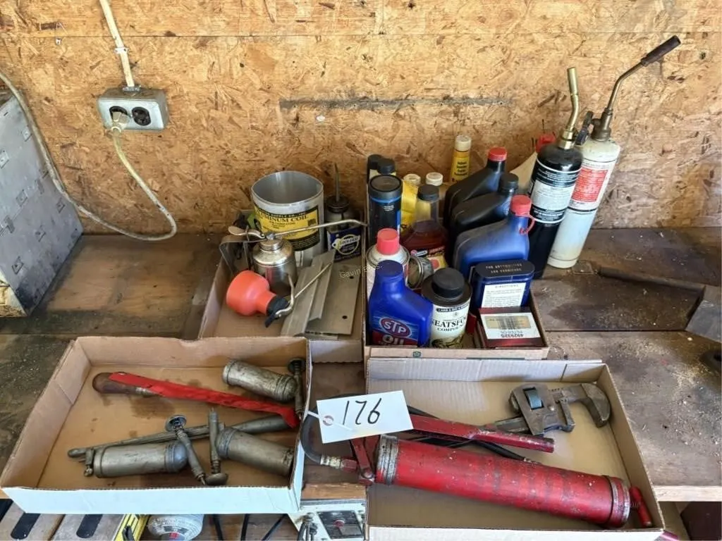 Oil Cans, Misc Oil, LP Torches etc