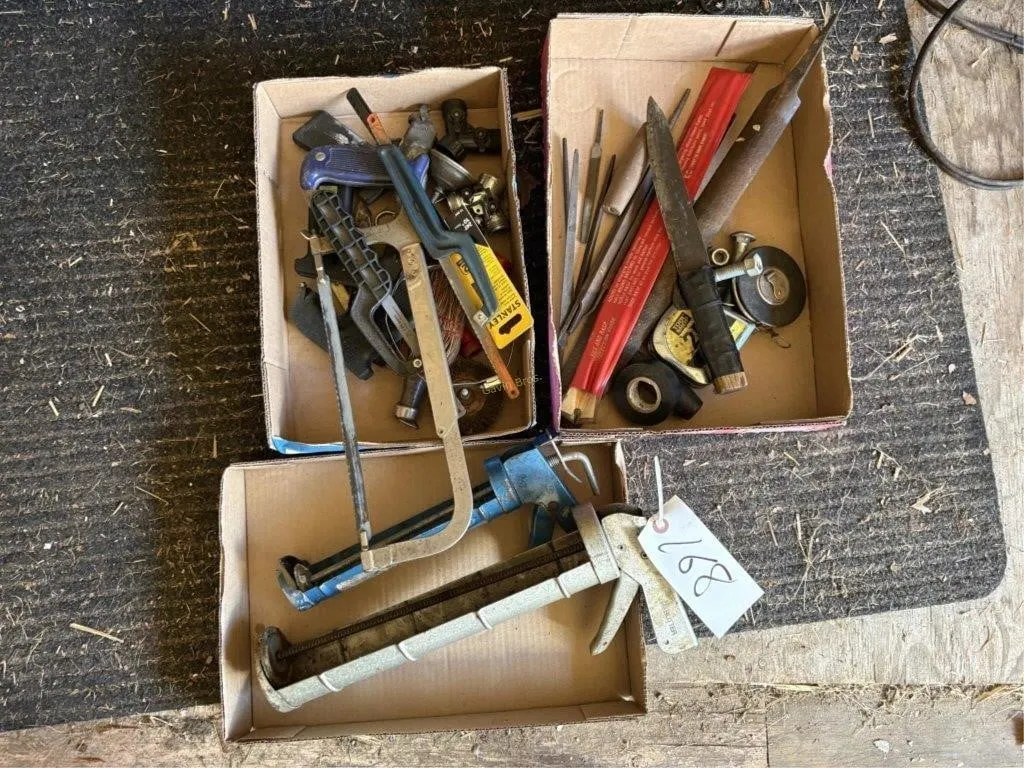 Caulk Guns, Tape Measurers, misc tools