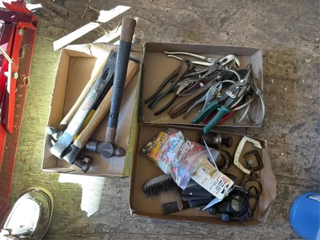 Hammers, Pliers, misc tools
