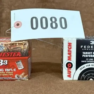 Box of Winchester .22 LR  approx 333 rounds and