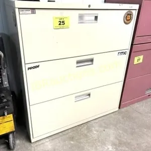 HON 3 DRAWER LATERAL FILE CABINET - GOOD STORAGE