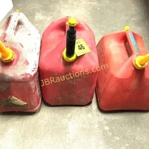 (3) 5 GALLON GAS CANS