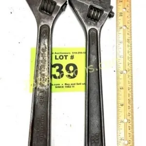 (2)  CRESCENT TYPE WRENCHES (1 WILLIAMS)