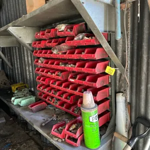 Bolt bin with contents